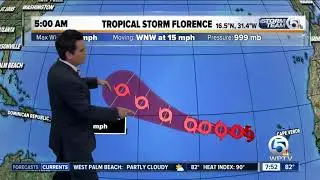 Tropical Storm Florence update - 9/2/18