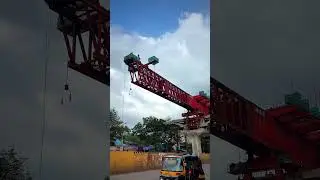 Bridge Girder Mega Machine | Heavy Lifting Work | Real Construction Scene #shorts #jcb #shortvideo