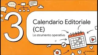 Piano e calendario editoriale - corso Social Media Marketing - Lezione 3 - Op. Informatico 25/26