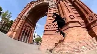 Фрискейт в Барселоне вместе с Oli Benet и Andy Egido на роликах Flying Eagle
