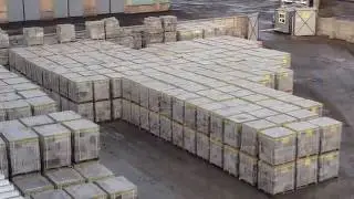 Automated lines for manufacturing aerated concrete. AAC concrete plant