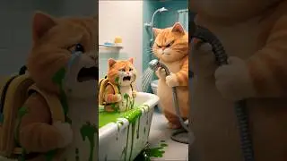 Pego 🐵 Monkey Bullies Little Cat 😿 | Fat Orange Cat&rsquo;s Smart Revenge 🐱🔥 #AIInnovatorProgram #monkey