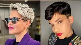 pinterest short hairstyles 2023| short shag Haircuts | long pixie cut