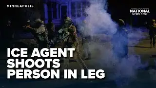 Federal officer shot person in leg after being attacked with a shovel