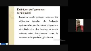 Économie rurale: définition, objet d’étude et ses   Spécificités ( chap.1)