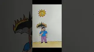 Stop Cutting Trees or ELSE! #shorts #youtubeshorts #art #animation 🌳🌴🔥🌞🪵