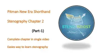 Pitman New Era Shorthand Chapter 2 (Part 1) | Learn Stenography Step by Step | Easiest way to learn