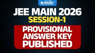 JEE MAIN SESSION 1 2026 | PROVISIONAL ANSWER KEY PUBLISHED
