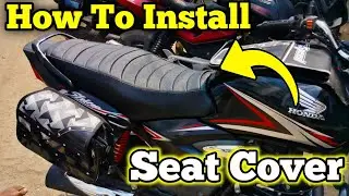 How To Install Bike Seat Cover | Honda Shine Bike Seat Cover |