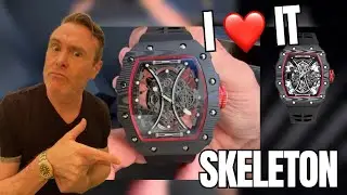 I ❤️ IT, Richard Mille SKELETON Watch For $320, GEYA G78069 CARBON STEEL WATCH! 