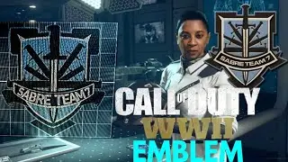 CoD WW2 Emblem Tutorial - Sabre Team7 Logo CoD IW
