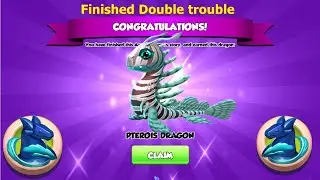 Finished Pterois Double trouble battle-Dragon Mania legends | Got new Badge and 2nd Pterois dragon