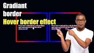 How to make a Gradient border box and text border