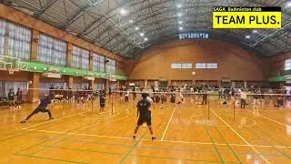 2025.12.28　#31　諸熊泰昭/丹下健太(TEAM PLUS.)・豊田翔司/高崎巧太(たまたまクラブ)　TEAM PLUS.CUP 第15回ランク別バドミントン大会
