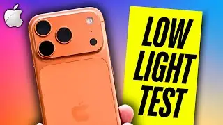 Тест iPhone 17 Pro при слабом освещении (все камеры)