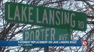 Stretch of Lake Lansing Road in East Lansing closes for construction