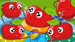 Five Red Apples Jumping On The Bed | Nursery Rhymes Songs For Kids And Children | Baby Rhymes