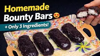 3-Ingredient Homemade Bounty Bars | Easy Chocolate Recipe | Ushi's Kitchen