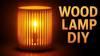 Simple DIY Wooden Table Lamp Tutorial &ndash; Build from Scratch #diy #handmade #homedecor #diycrafts 