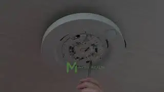 How to install a LED Flush mount Motion Sensor Ceiling Light with preinstalled ceiling wires