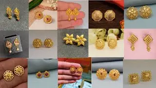 Latest Gold Earrings Design 🌺 Gold Studs Earrings Design 🌹 Lightweight Gold Studs Earrings 🌺