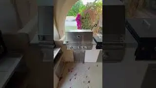 $500 Diy outdoor kitchen built in Traeger blackstone