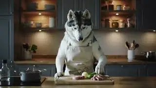 Why Is This Husky Shopping, Cooking, and Eating Like a Human? 🐺🍳 (Cinematic Story)