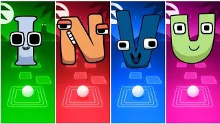 ALPHABET LORE I 🟢 🆚 N 🔴 🆚 V 🔵 🆚 U 🟣 – TILES HOP 🔥🎶