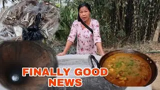Finally Good News 🌸 | Cooking Yam 🍠 with Fish | Simple Village Life