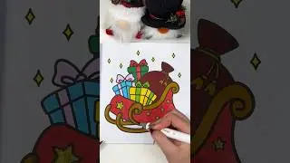 Asmr coloring video #christmascoloring #asmrvideo #asmrcoloring #satisfyingcoloring #adultcolorbook