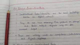 Useful Combinational Parts | Programmable Combinational Parts | Timming & Control || Book & Talks
