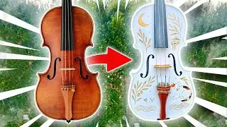 CUSTOM PAINTED VIOLIN!!! 🎨🎻