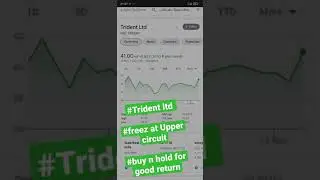 Trident limited  Share update | #shorts #sharemarket #tridentshare #update #multibagger