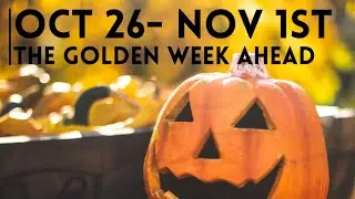 The Golden Week Ahead Tarot Reading Oct 26-Nov 1😌Peace & Release plus free giveaways!!!☘️🎉☘️