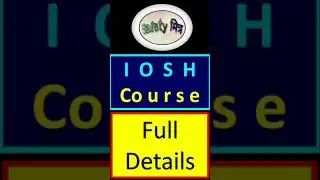 IOSH / IOSH Course / Types of IOSH Course #shorts #ytshorts #safety #safetyofficer #short #ehs