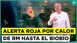 Alerta roja por calor desde RM hasta Biobío: en Concepción aumentará la temperatura durante la tarde