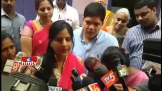 Minister KTR Wife Shailima Speaks to Media after Casts Her Vote | GHMC Elections | HMTV