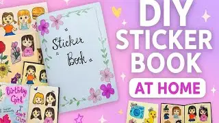 🤩Diy Sticker Book At Home 😱💗