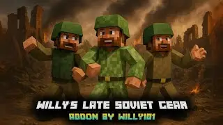 Minecraft Bedrock Military Uniform Mod - Willy's Late Soviet Gear Addon (Showcase)