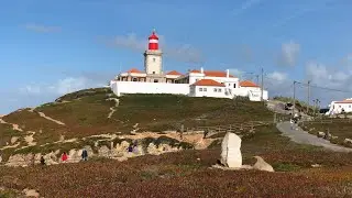 [4K] Beautiful sightseeing {CABO DA ROCA LIGHTHOUSE}
