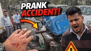 Activa ACCIDENT Prank on FRIENDS 😂 GONE WRONG