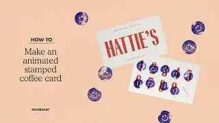 HOW TO: Make an animated stamped Coffee Card Mockup