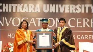 Chitkara University awarded an Honorary Doctorate Degree upon J A Chowdary