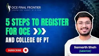 5 Steps To Register For OCE & College Of PT | Ontario Clinical Exam | OCE FINAL FRONTIER | #oce2025