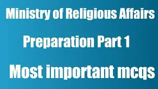 Ministry of Religious Affairs | Ministry of Religious Affairs most important mcqs| Religious Affairs