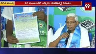 TJS Chief Kodandaram Released Manifesto | TS Municipal Elections 2020 | 99TV Telugu