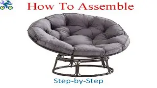How to assemble Better Homes & Gardens Papasan Chair with Fabric Cushion, Pumice Gray