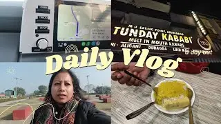 Exploring delicious food in Lucknow.