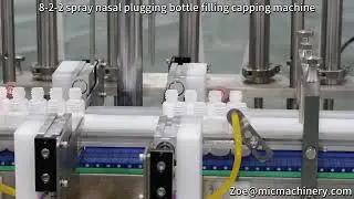 8-2-2 spray nasal plugging bottle filling capping machine