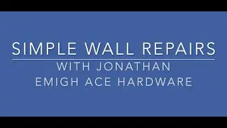 Simple Wall Repair - Drywall Prep and Patch